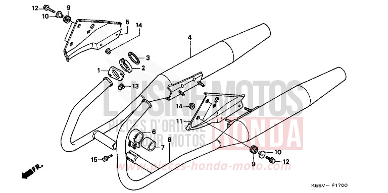 ABGAS-SCHALLDAEMPFER von CA125 REBEL EMINENCE RED METALLIC (R227) von 1998